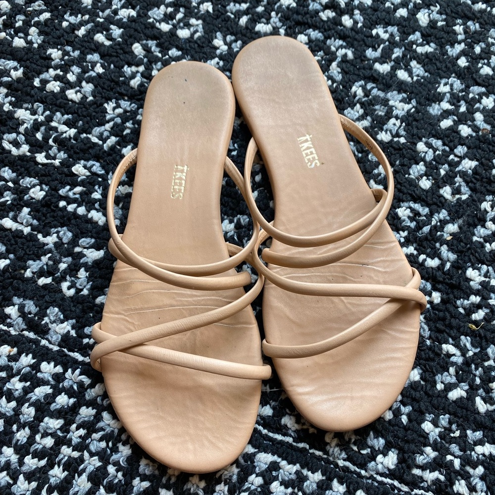 TKEES Nude Strappy Sandals